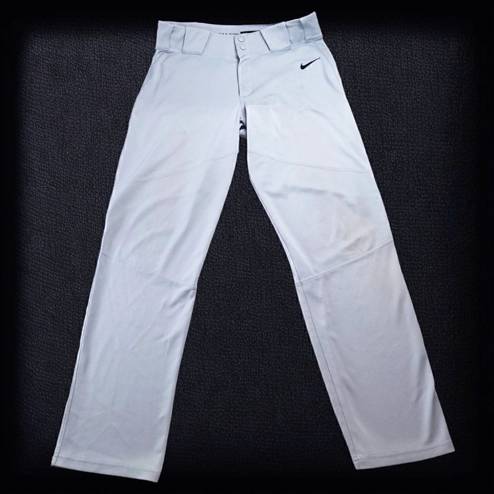 Nike gray Dri-Fit zip-up baseball pants